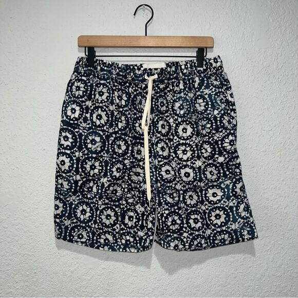 Corridor Straight-Leg Printed Cotton Drawstring Shorts - Picture 4 of 11